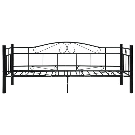 Tagesbett-Rahmen Schwarz Metall 90200 cm
