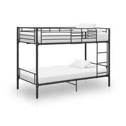 Etagenbett Schwarz Metall 90200 cm