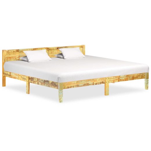 Bettgestell Altholz Massiv 200x200 cm