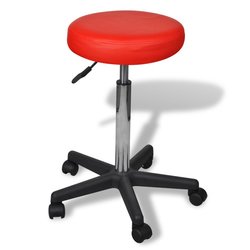 Rollhocker höhenverstellbar Rot
