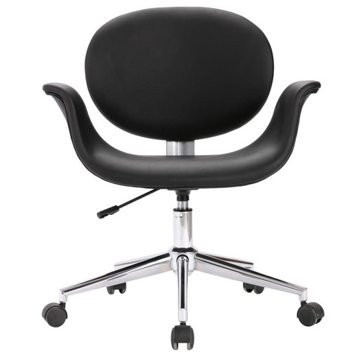 Drehbarer Brostuhl Schwarz Kunstleder