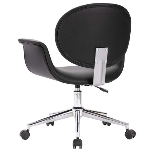 Drehbarer Brostuhl Schwarz Kunstleder