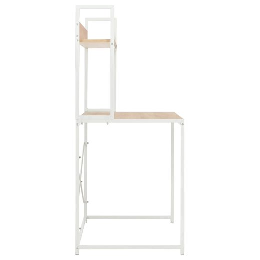 Computertisch Wei und Eiche 12060138 cm