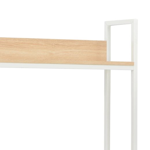 Computertisch Wei und Eiche 12060138 cm