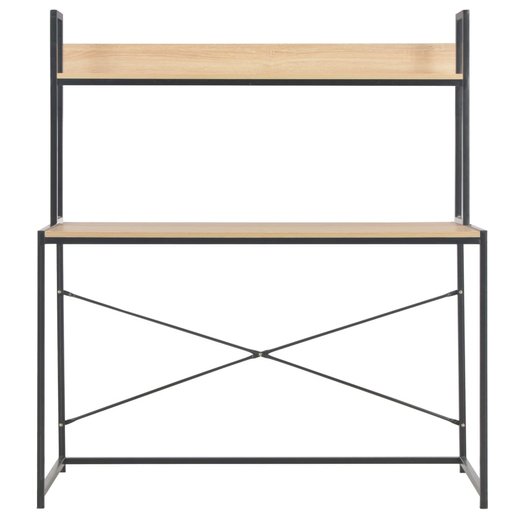 Computertisch Schwarz und Eiche 12060138 cm
