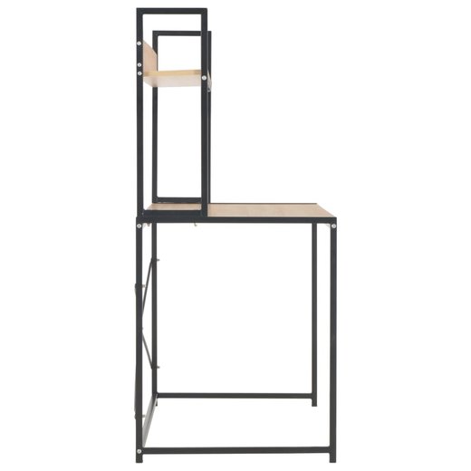 Computertisch Schwarz und Eiche 12060138 cm