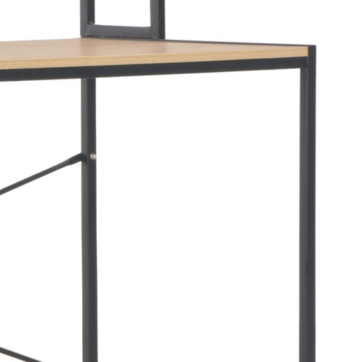 Computertisch Schwarz und Eiche 12060138 cm
