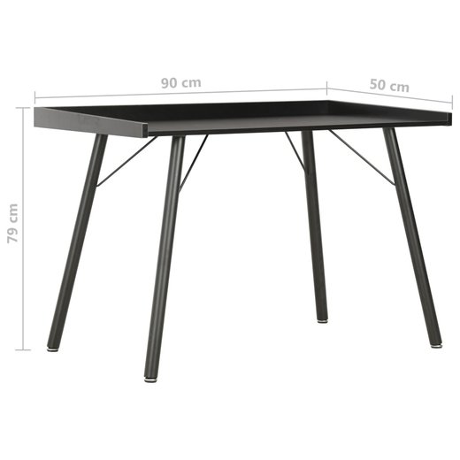 Schreibtisch Schwarz 905079 cm