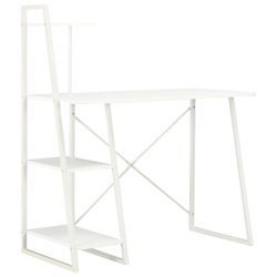 Schreibtisch mit Regaleinheit Wei 10250117 cm