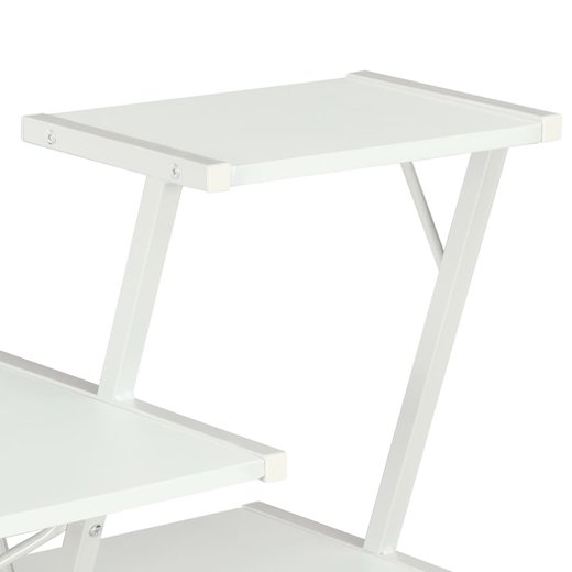 Schreibtisch mit Regal Wei 1165093 cm