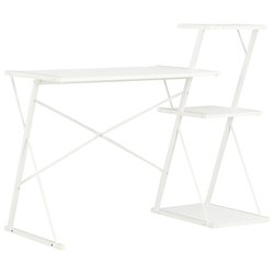 Schreibtisch mit Regal Wei 1165093 cm