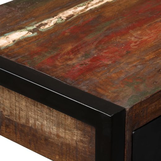 Schreibtisch mit 2 Schubladen Altholz Massiv 120x50x76 cm