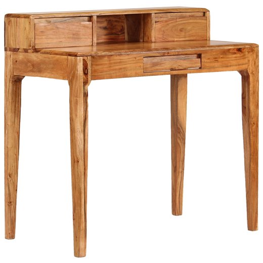 Schreibtisch mit Schubladen Massivholz 88 x 50 x 90 cm