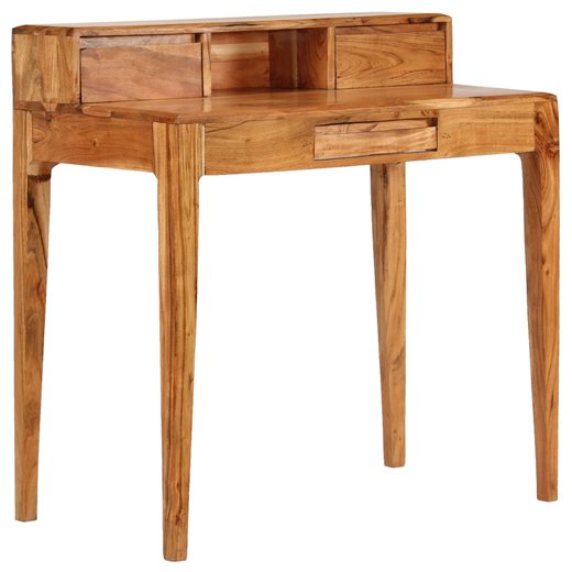 Schreibtisch mit Schubladen Massivholz 88 x 50 x 90 cm