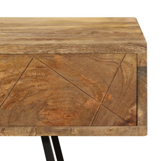 Schreibtisch mit Schubladen Massivholz Mango 1105076 cm