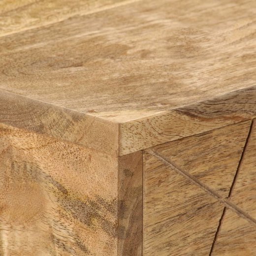 Schreibtisch mit Schubladen Massivholz Mango 1105076 cm