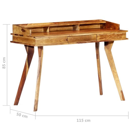 Schreibtisch 115 x 50 x 85 cm Massivholz
