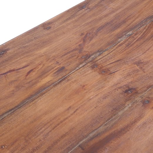 Schreibtisch mit Schubladen Wei 117x57x75 cm Altholz Massiv