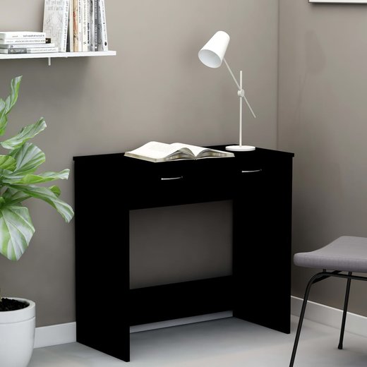 Schreibtisch Schwarz 804075 cm Spanplatte