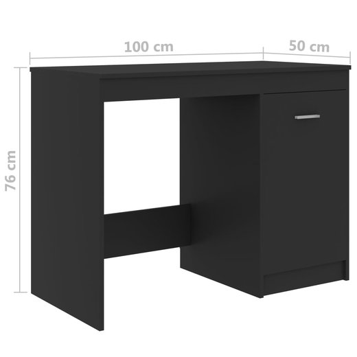 Schreibtisch Grau 1005076 cm Spanplatte