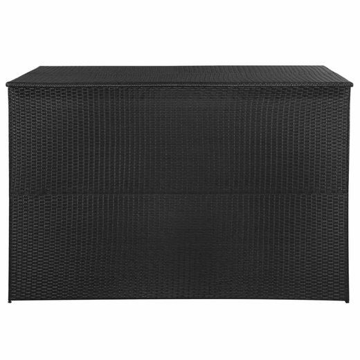 Gartenbox Schwarz 150x100x100 cm Poly Rattan