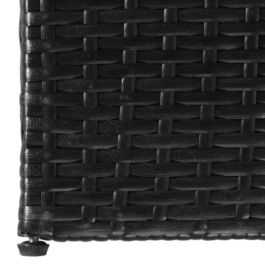 Gartenbox Schwarz 150x100x100 cm Poly Rattan