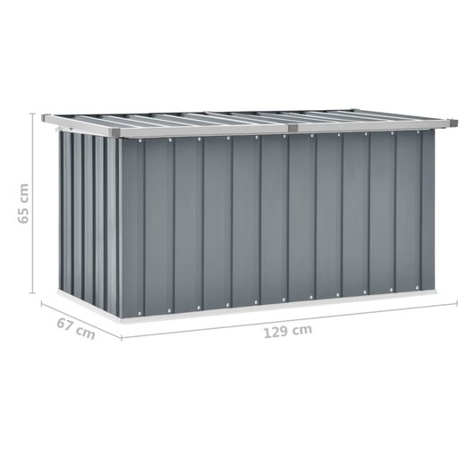 Gartenbox Grau 129 x 67 x 65 cm