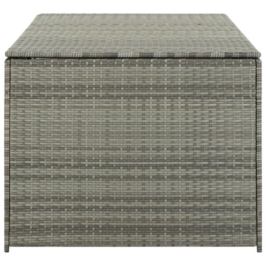 Gartenbox Poly Rattan 180x90x75 cm Grau