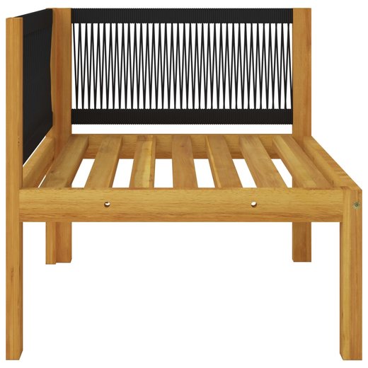 6-tlg. Garten-Lounge-Set mit Kissen Cremewei Massivholz Akazie