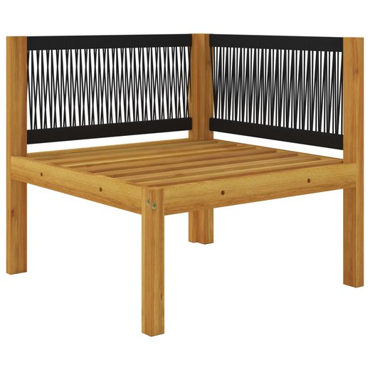6-tlg. Garten-Lounge-Set mit Kissen Cremewei Massivholz Akazie