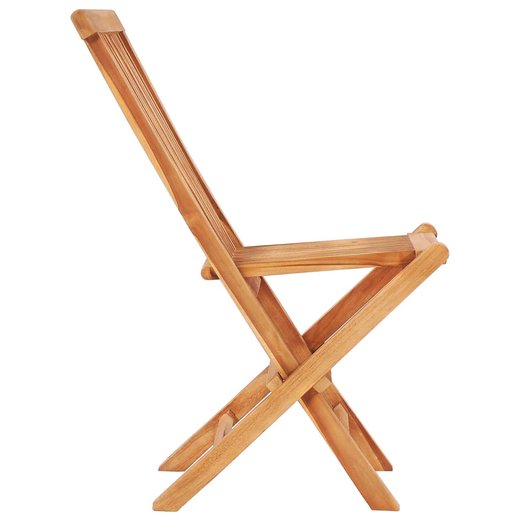 3-tlg. Bistroset mit Hellgrnen Kissen Massivholz Teak