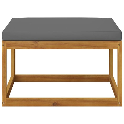6-tlg. Garten-Lounge-Set mit Auflagen Massivholz Akazie