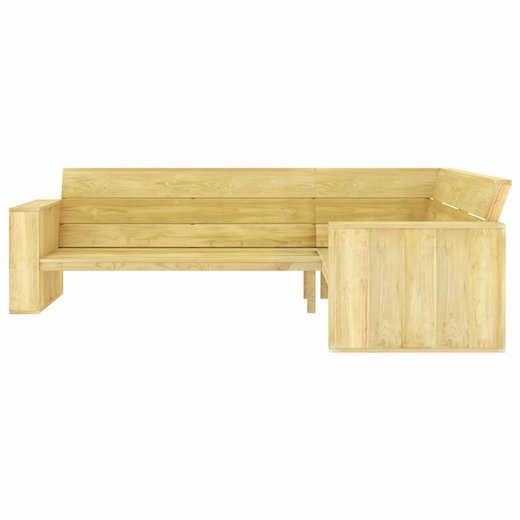 Garten-Eckbank 239 cm Imprgniertes Kiefernholz
