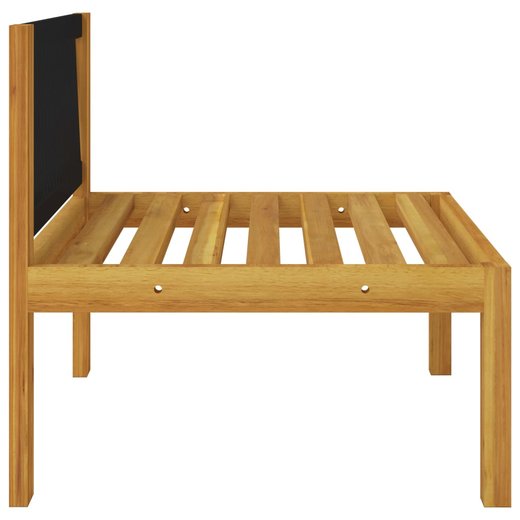 3-Sitzer-Gartensofa mit Kissen Massivholz Akazie