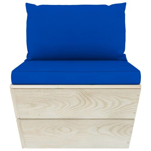 Garten-Palettensofa 3-Sitzer mit Kissen Fichtenholz