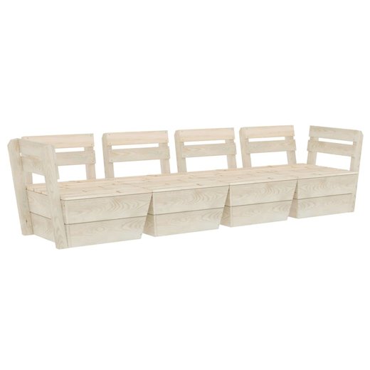Garten-Palettensofa 4-Sitzer Imprgniertes Fichtenholz