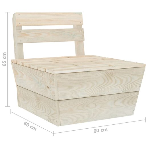 Garten-Palettensofa 4-Sitzer Imprgniertes Fichtenholz