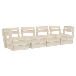 Garten-Palettensofa 4-Sitzer Imprgniertes Fichtenholz