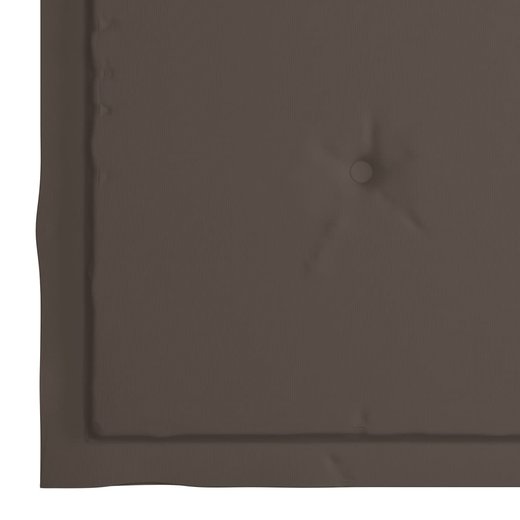 Gartensthle mit Taupe Kissen 2 Stk. Massivholz Teak