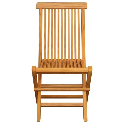 Gartensthle mit Knigsblauen Kissen 2 Stk. Massivholz Teak