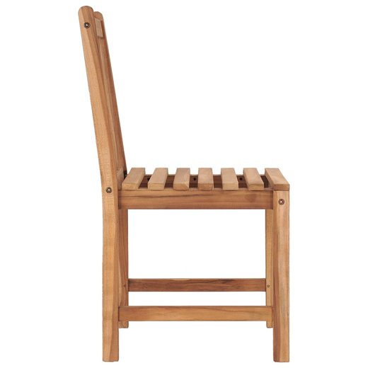Gartensthle 2 Stk. mit Kissen Massivholz Teak