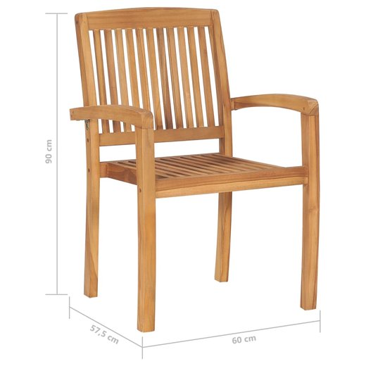 Gartensthle 2 Stk. mit Taupe Kissen Massivholz Teak