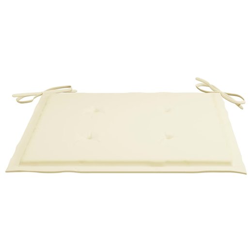 Klappbare Gartensthle 2 Stk. mit Kissen Bambus