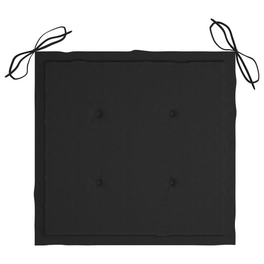 Klappbare Gartensthle 2 Stk. mit Kissen Bambus