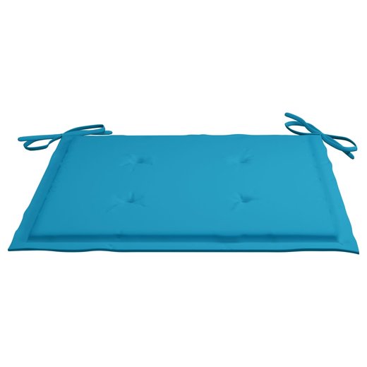 Klappbare Gartensthle 2 Stk. mit Kissen Bambus
