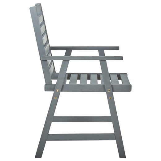 Garten-Esssthle mit Kissen 3 Stk. Massivholz Akazie