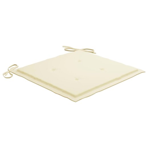 Klappbare Gartensthle 4 Stk. mit Kissen Massivholz Akazie