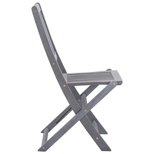 Klappbare Gartensthle 4 Stk. mit Kissen Massivholz Akazie