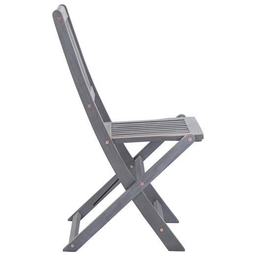 Klappbare Gartensthle 4 Stk. mit Kissen Massivholz Akazie