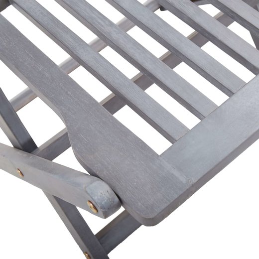 Klappbare Gartensthle 4 Stk. mit Kissen Massivholz Akazie